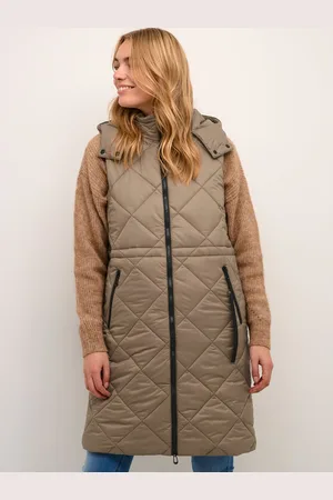 Cream Bezrękawnik Crgaiagro 10611585 Loose Fit