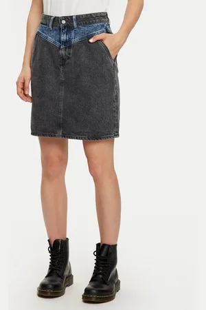 Mustang Spódnica jeansowa 1016010 Regular Fit