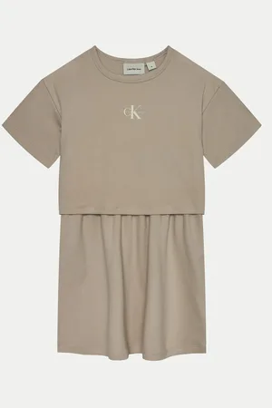 Calvin Klein Sukienka codzienna IG0IG02770 Relaxed Fit
