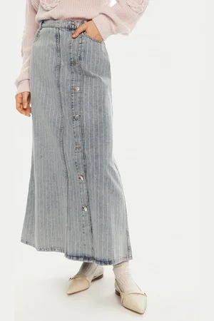 Munthe Spódnica jeansowa Saima 244121424405 Regular Fit