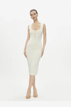 Elisabetta Franchi Sukienka dzianinowa AM-55Z-41E2-V460 Slim Fit