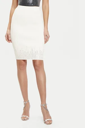 Guess Spódnica mini W5RD83 Z2Y50 Slim Fit
