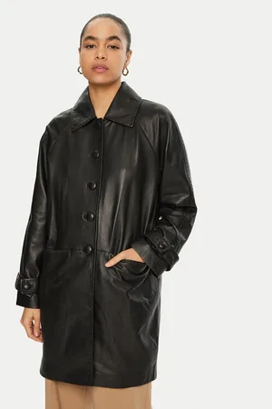 LUISA SPAGNOLI Kurtka skórzana Superbo 541221 Loose Fit