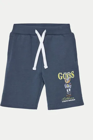 Guess Szorty materiałowe N5RD03 KAD74 Relaxed Fit