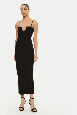 Jacquemus Sukienka dzianinowa 24E241KN449 Regular Fit