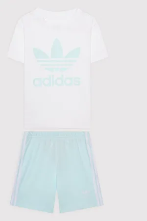 adidas Komplet t-shirt i spodenki Trefoil HS8868 Regular Fit