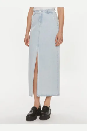 VILA Spódnica jeansowa Kira 14096846 Regular Fit