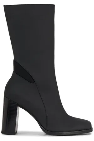 Calvin Klein Botki Heel Zip Boot Lth Wn YW0YW01113
