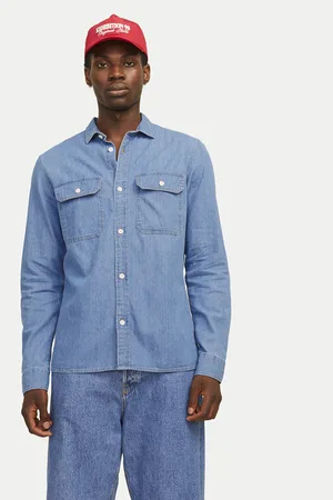 JACK & JONES Koszula jeansowa Travis 12269262 Comfort Fit