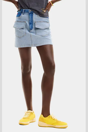 Desigual Spódnica jeansowa Rimini 24SWFD08 Regular Fit