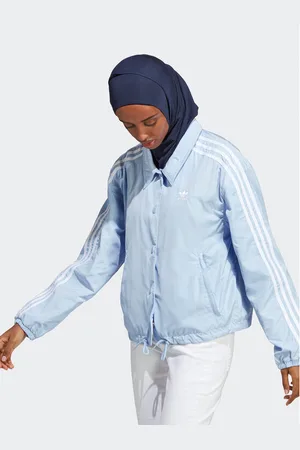 adidas Kurtka przejściowa Adicolor Classics 3-Stripes Coach Jacket IC5480 Loose Fit