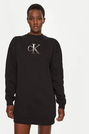 Calvin Klein Sukienka dzianinowa J20J224834 Relaxed Fit