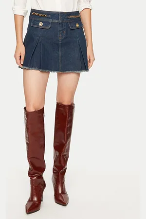 Guess Spódnica jeansowa W4PD1B D5JV1 Regular Fit