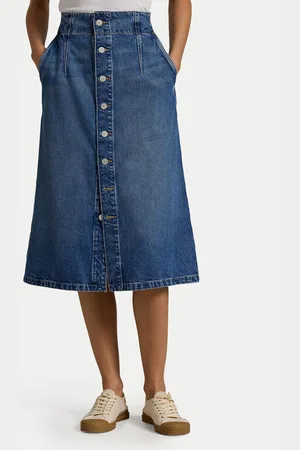 Ralph Lauren Spódnica jeansowa 211959036001 Regular Fit