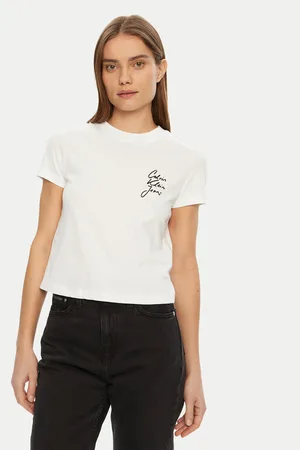 Calvin Klein T-Shirt Script Institutional J20J224984 Slim Fit