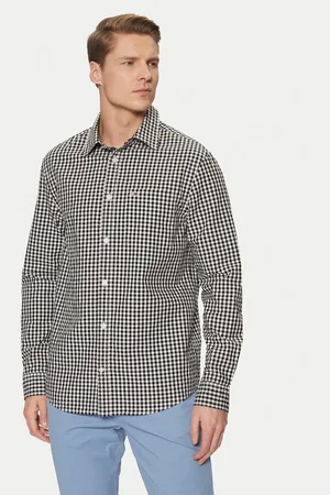 Tommy Hilfiger Koszula Poplin Check DM0DM21115 Regular Fit