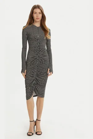 Norma Kamali Sukienka codzienna KK3243PLD25657 Slim Fit