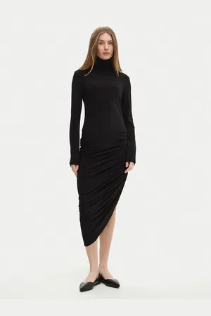 Norma Kamali Sukienka codzienna KK3243PLF35001 Slim Fit
