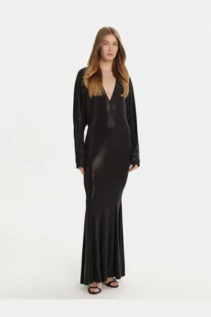 Norma Kamali Sukienka wieczorowa ST3243LMF19001 Slim Fit