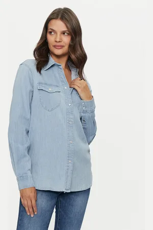 Guess Koszula jeansowa Waima W4YH24 D3PF5 Regular Fit