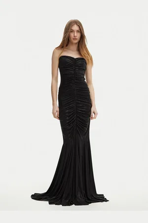 Norma Kamali Sukienka wieczorowa ST3243LMD47001 Slim Fit