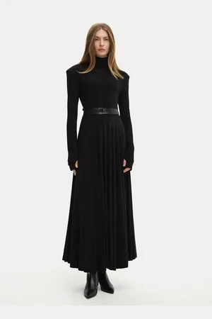 Norma Kamali Sukienka wieczorowa KK3243PLF87001 Slim Fit