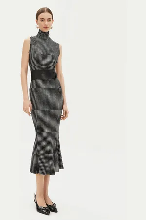 Norma Kamali Sukienka codzienna KK3243PLA63665 Slim Fit