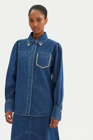 Bruuns Bazaar Koszula jeansowa Bess BBW4231 Regular Fit