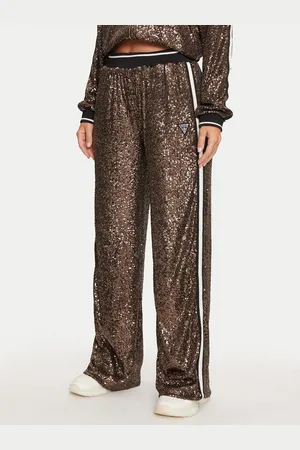 Guess Spodnie palazzo V4BB16 KCI90 Relaxed Fit