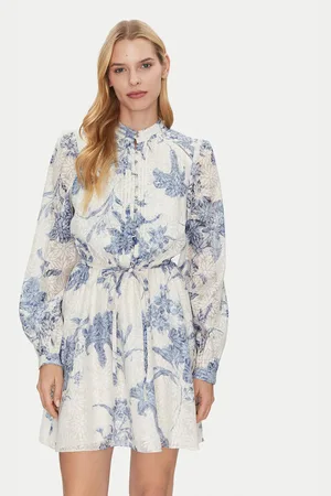 Guess Sukienka koktajlowa W5GK07 WH4K2 Regular Fit