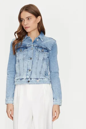 Guess Kurtka jeansowa W5RN01 D5L71 Regular Fit