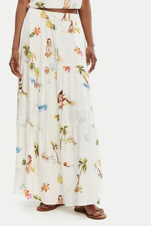 Seafolly Spódnica maxi Isla Palm 55397-SK Regular Fit