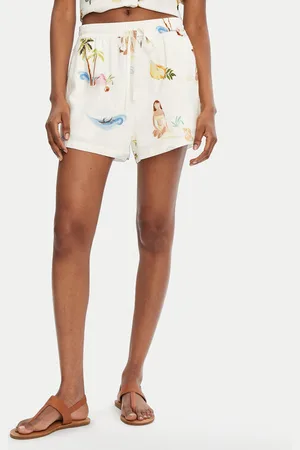 Seafolly Szorty materiałowe Isla Palm 55401-SH Regular Fit