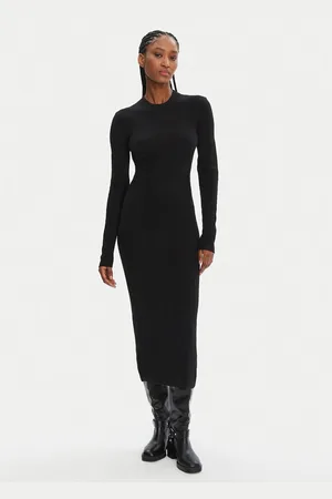 Staud Sukienka dzianinowa Ramona R24F2208WN Slim Fit