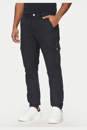 Guess Spodnie materiałowe M5RB54 WGXY1 Slim Fit