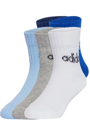 adidas Zestaw 5 par wysokich skarpet dziecięcych Kids Lin Ank 5P JF8542