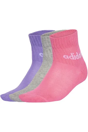 adidas Zestaw 3 par niskich skarpet dziecięcych Kids Lin Ank 5P JF8541