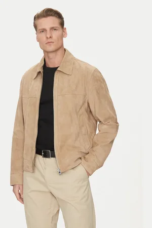 HUGO BOSS Kurtka skórzana H-Malbano5 50528014 Regular Fit