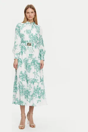 Guess Sukienka wieczorowa W5PK1C WHHC0 Regular Fit