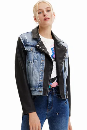 Desigual Kurtka jeansowa 23SWED49 Regular Fit