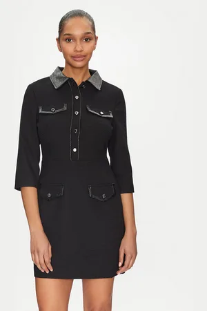 Morgan Sukienka dzianinowa 251-RUBIBI Slim Fit