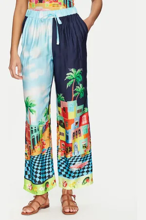 Seafolly Spodnie materiałowe Cuba 55441-PA Relaxed Fit