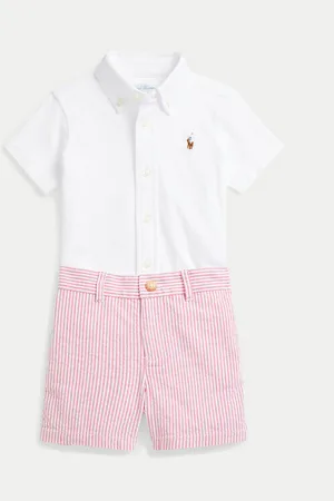 Ralph Lauren Komplet koszula i szorty materiałowe 320966276001 Regular Fit