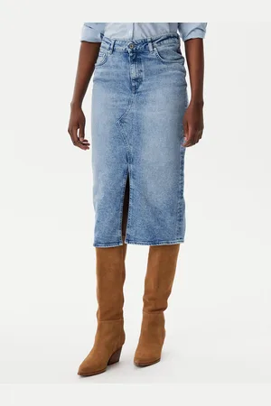 Mustang Spódnica jeansowa Eureka 1016225 Slim Fit