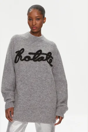 ROTATE Sweter Knit Oversize Logo Jumper 1120921249 Oversize