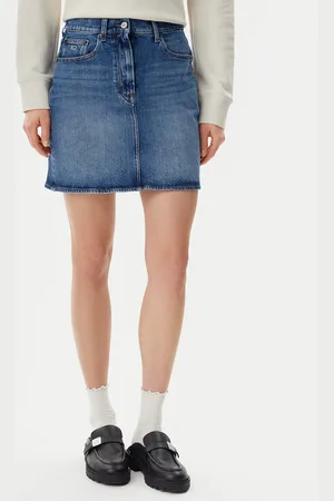 Tommy Hilfiger Spódnica jeansowa DW0DW20136 Mom Fit