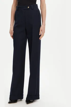 Maryley Spodnie materiałowe 25EB537/M26/43BL Regular Fit