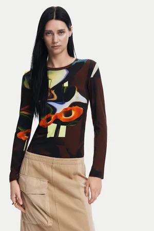 Desigual Bluzka Dreamy 24WWTK47 Slim Fit