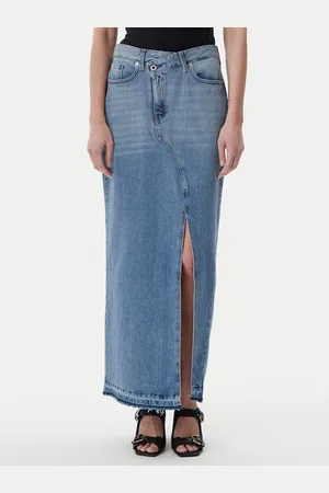 Karl Lagerfeld Spódnica jeansowa A1W12009 Regular Fit