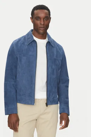 HUGO BOSS Kurtka skórzana H-Malbano5 50528014 Regular Fit
